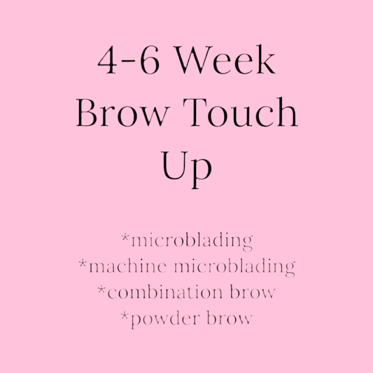 4-6 Week Brow Touch Up $150