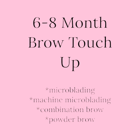 6-8 Month Brow Touch Up $200