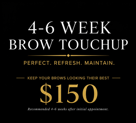 4–6 Week Brow Touch Up | $150